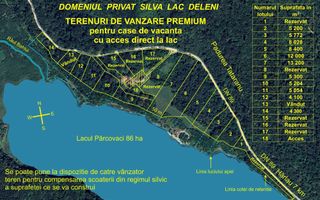 Terenuri premium pentru case de vacanță pe malul Lacului Pârcovaci/Hârlău – Domeniul Privat Silva Lac, Deleni - Poză 1