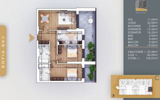 Apartament Finalizat 3 camere Direct Dezvoltator Comision 0 - Poză 1