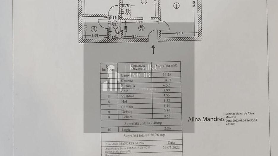 2 camere decomandat 3 minute METROU  Aparatorii Patriei - Poză 10