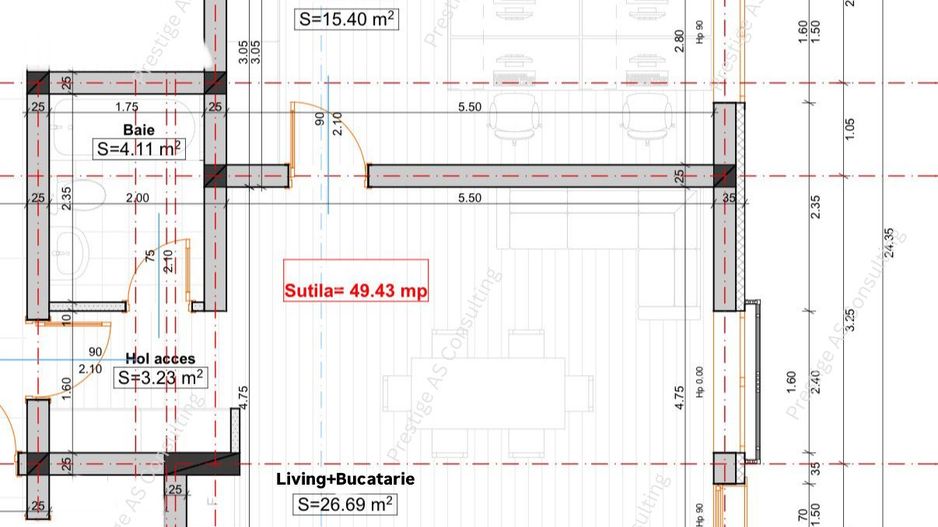 Apartament 2 Camere+Curte 15mp | Giroc - Schiță 11