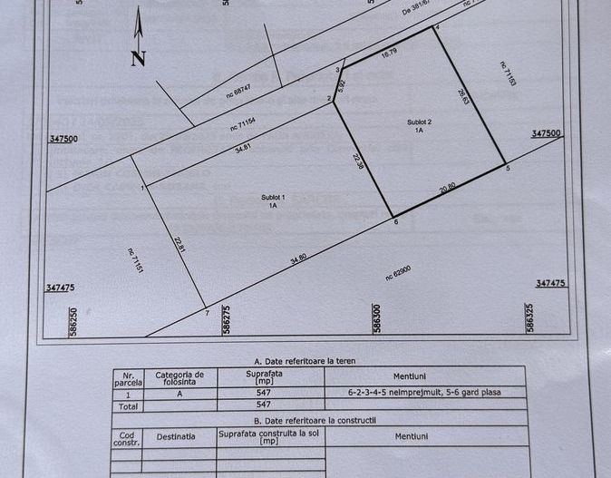 Teren intravilan 540mp  Balotesti Lac - Poză 6