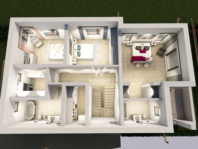 Casa Cu view catre Cetatea Cisnadioara - Schiță 8