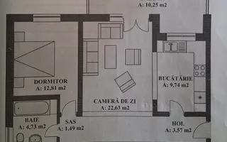Apartament 2 camere cu POD generos 30mp- Selimbar, Triajului - Poză 17