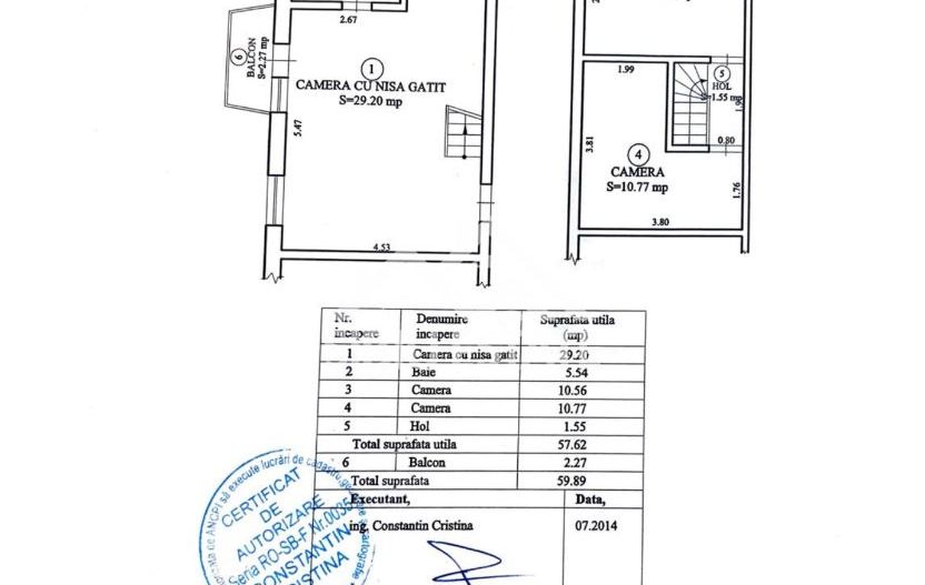Aparatament 3 camere Zona V.Milea - mansarda - Poză 8