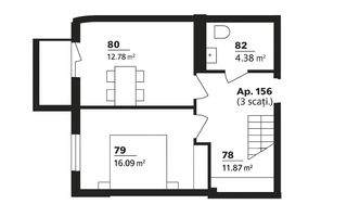 Vânzare, penthouse, 3 camere, strada Ceucari, Râșcani - Schiță 6
