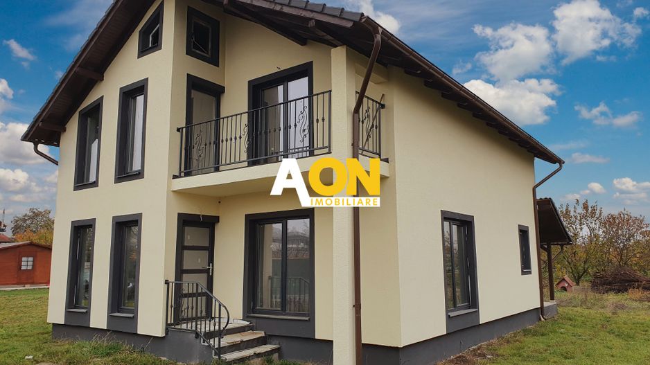 Casă nouă P+M, 5 camere, încălzire pardoseală, Alba-Micești, stânga - Poză 1