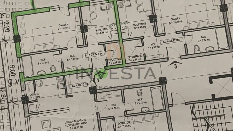 Oportunitate de investitie! Apartament cu 1 camera intr-o zona buna - Schiță 6