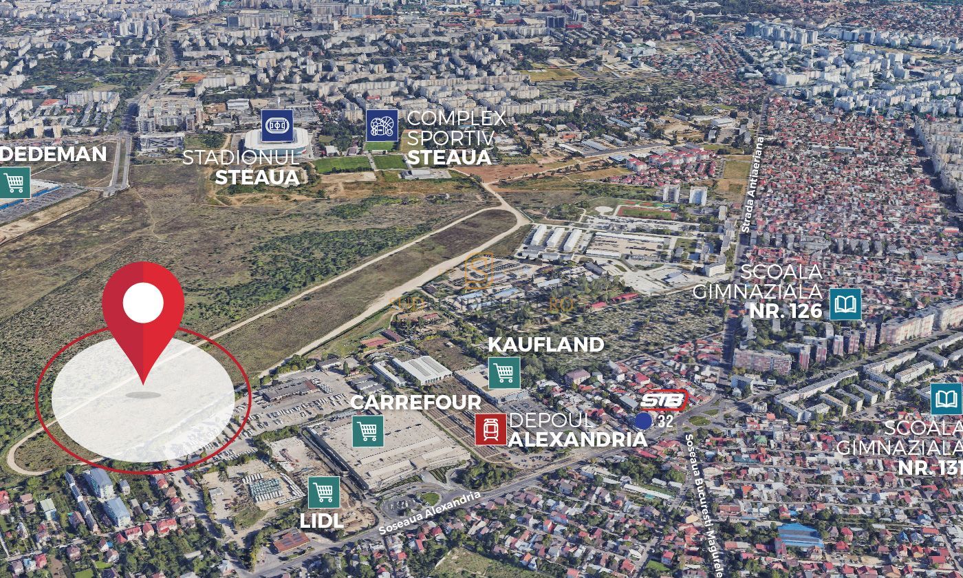 Teren cu autorizatie de constructie, 6226mp, Sos.Alexandriei, Sector 5 - Poză 2