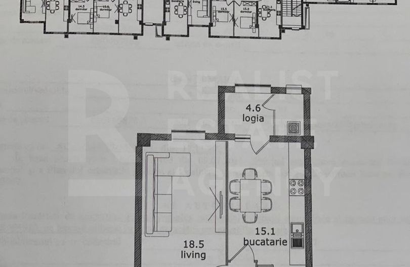 Vânzare, apartament, 2 camere, str. Alba Iulia, Buiucani - Poză 2