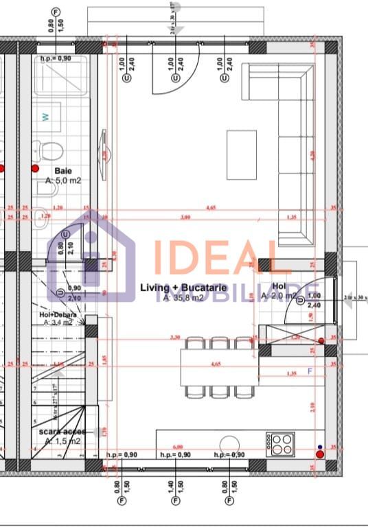 Duplex Modern la cheie si 270 de mp de curte, in Cisnadie - Schiță 8