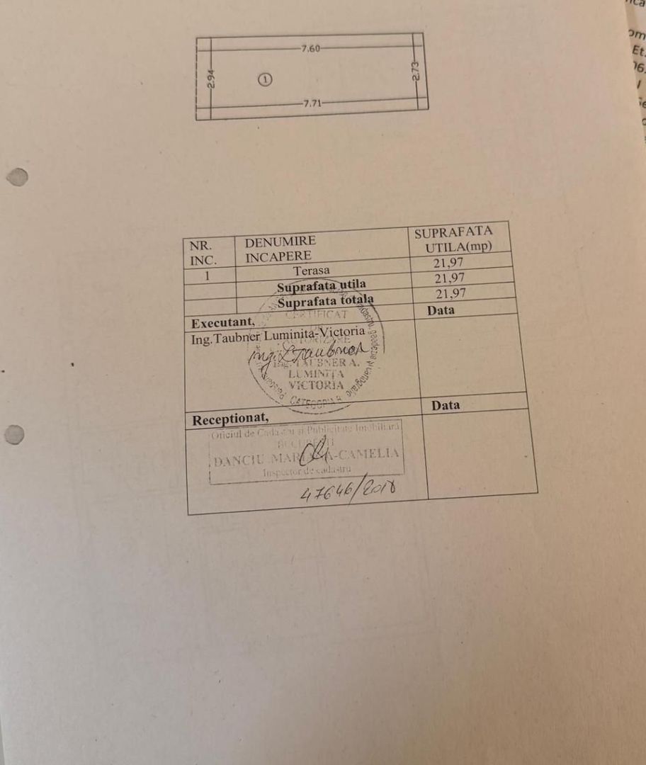 Baneasa, I. Ionescu de la Brad, acces lift, curte 22mp, parcare - Schiță 22