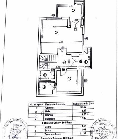 Vanzare casa 4 camere tip duplex Otopeni - Odaile, P+1+Pod, curte proprie ! - Schiță 56