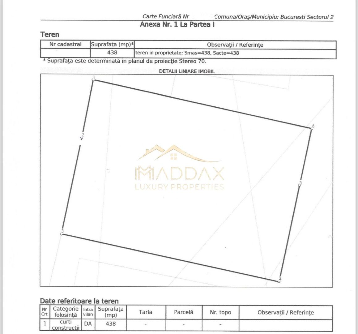 Teren intravilan ***438mp*** / PUD  // Floreasca - Schiță 20