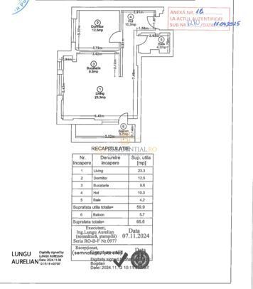 Apartament 2 camere complet mobilat și utilat | Ivory Residence Pipera - Schiță 8