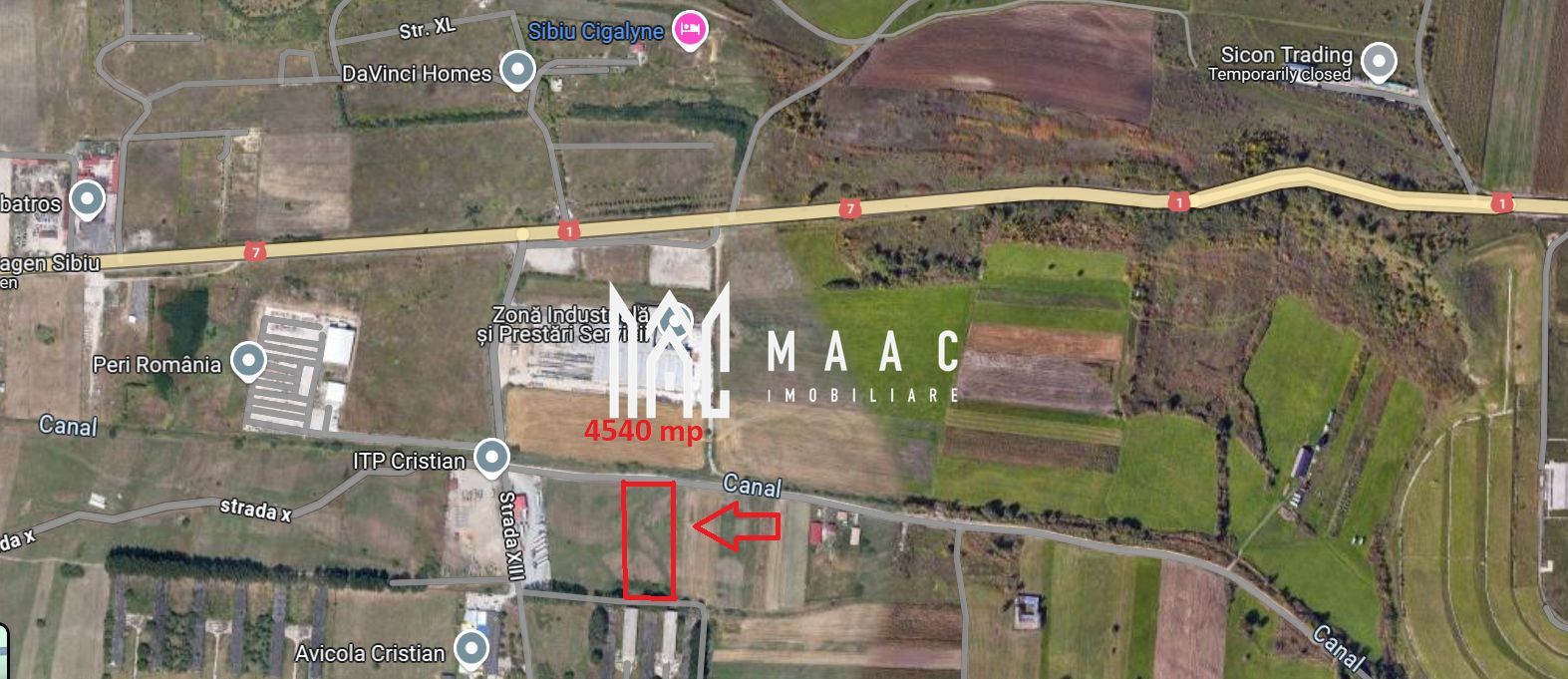 Teren industrial | 4540 mp | Cristian - Poză 1