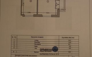 Apartament 2 camere, prima inchiriere, Drm. Binelui, Metrou Aparatori - Schiță 8