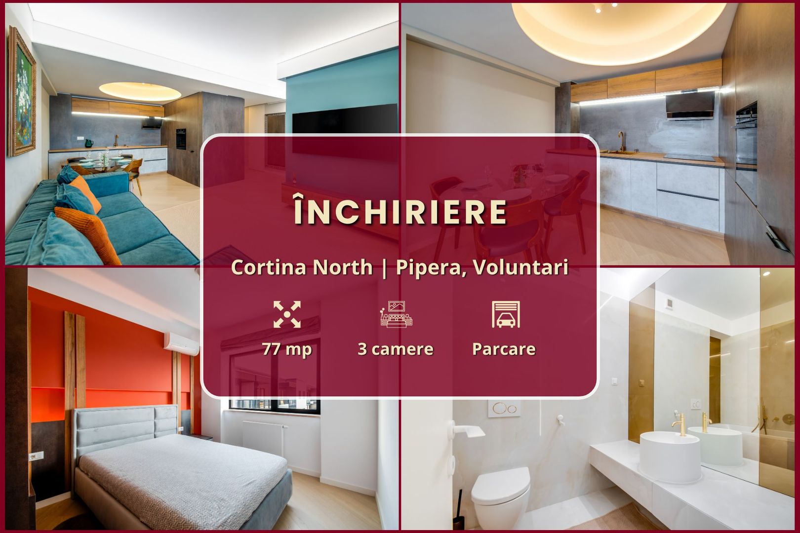 Cortina North || 3 camere || Finisaje de lux || Parcare - Poză 2