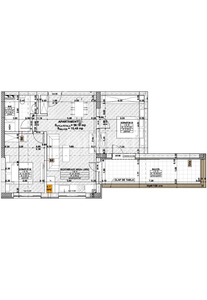 Dezvoltator | Apartament 3 Camere | 59 mp | Parcare Zona Eroilor - Poză 8
