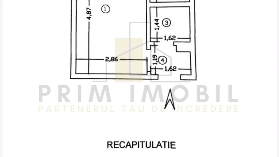 Garsoniera,  etaj intermediar, centrala, aer conditionat - Zimbru - Poză 11