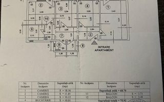 Vanzare apartament 3 camere - Rahova Malcoci - Schiță 30