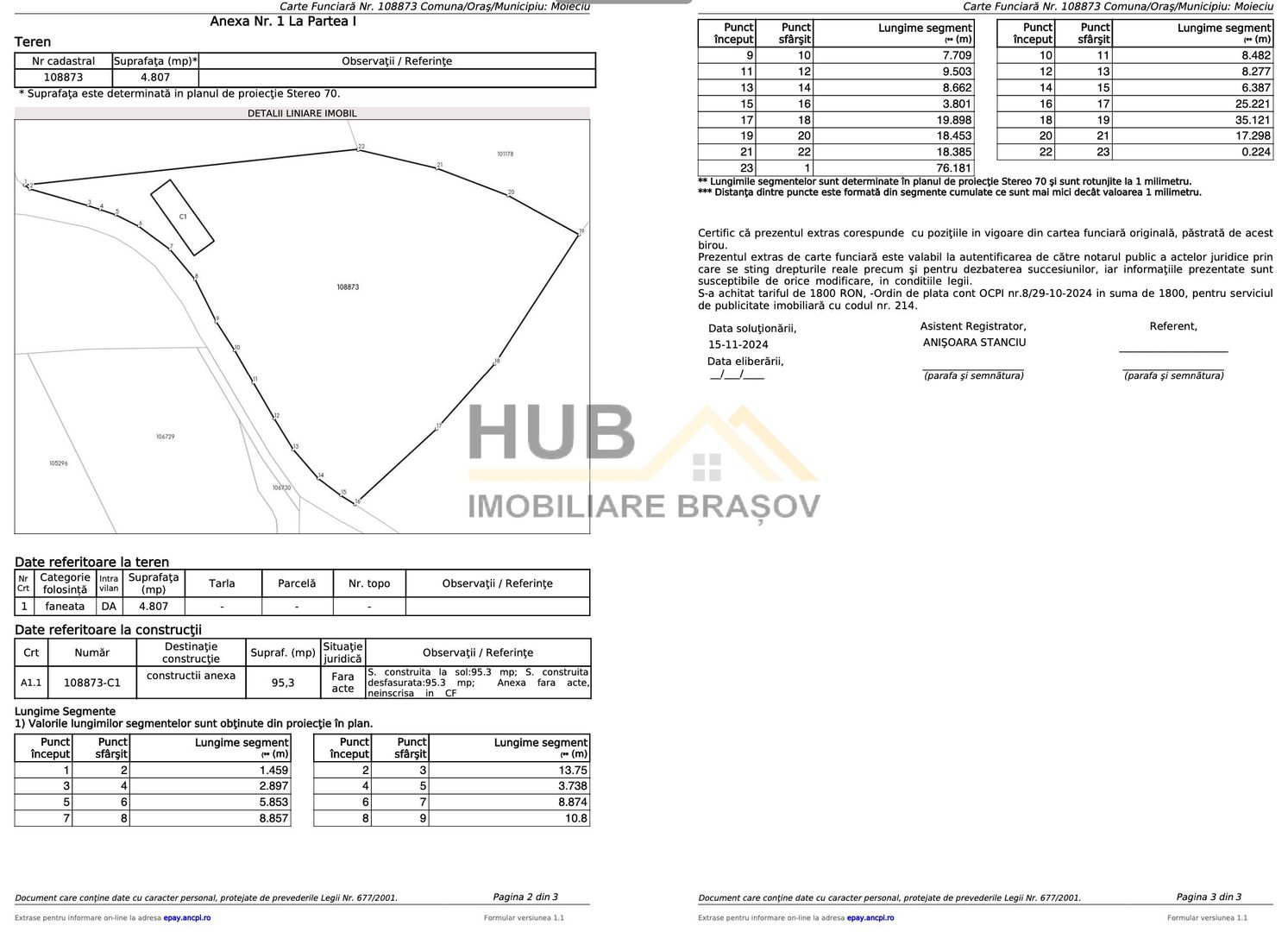 Teren Moieciu zona Pestera | Utilitati | 4.807 mp - Poză 8