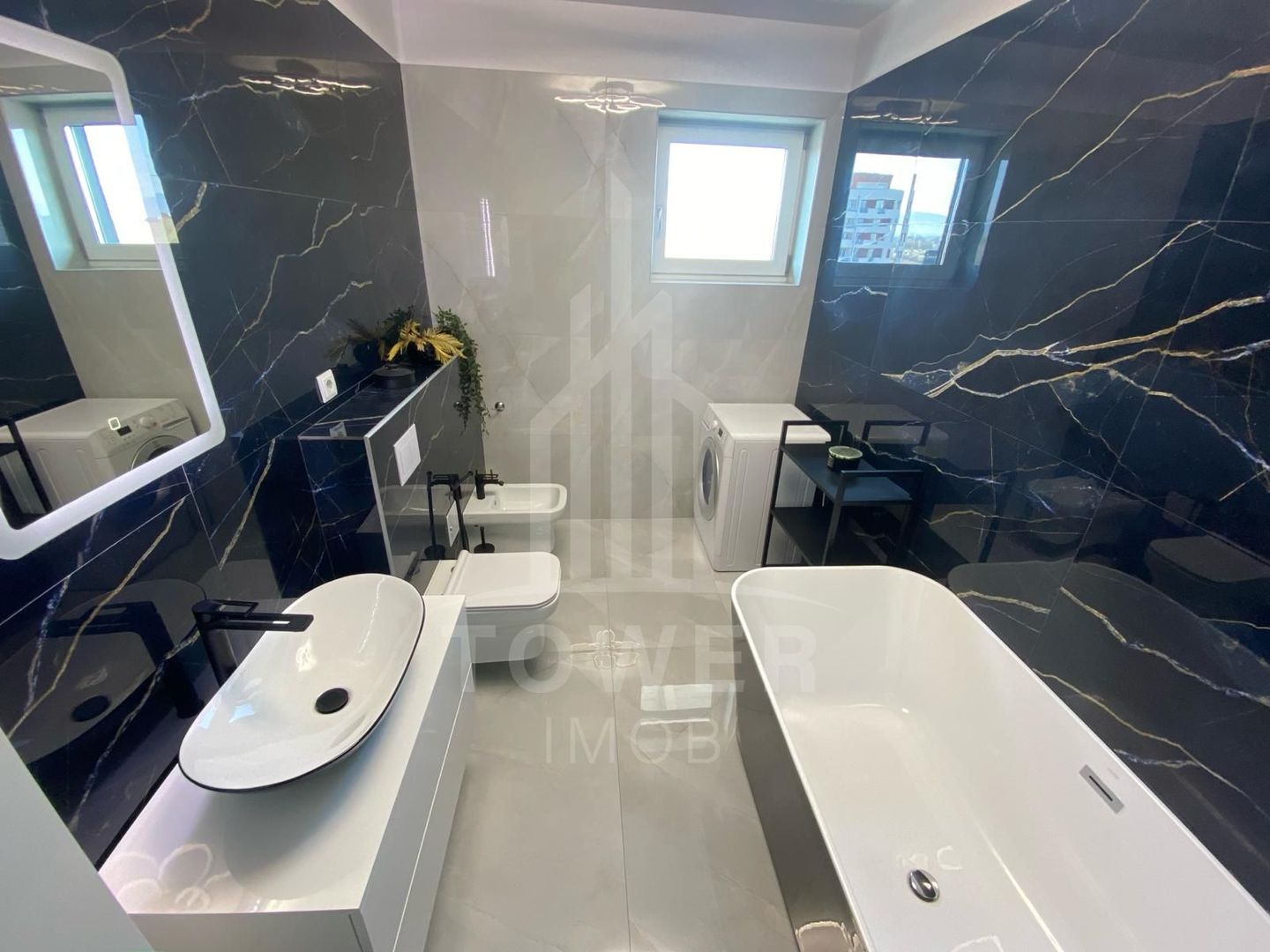 Penthouse de închiriat 3 camere, terasa 110mp, jacuzzi | Nord - Poză 8