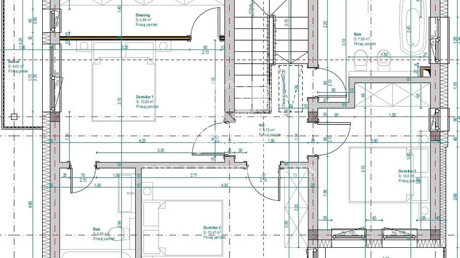 Casa individuala, 119mp, 4 camere, 3 bai, 2 parcari, nZEB, zona Dezmir - Poză 15