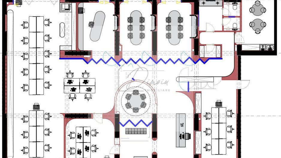 Cortina North I Spatiu de birouri de inchiriat I Mobilat si utilat LUX - Poză 3