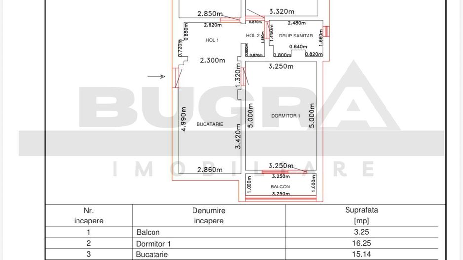 Apartament 3 camere decomandate, 62 mp,  Piata Zorilor - Poză 9