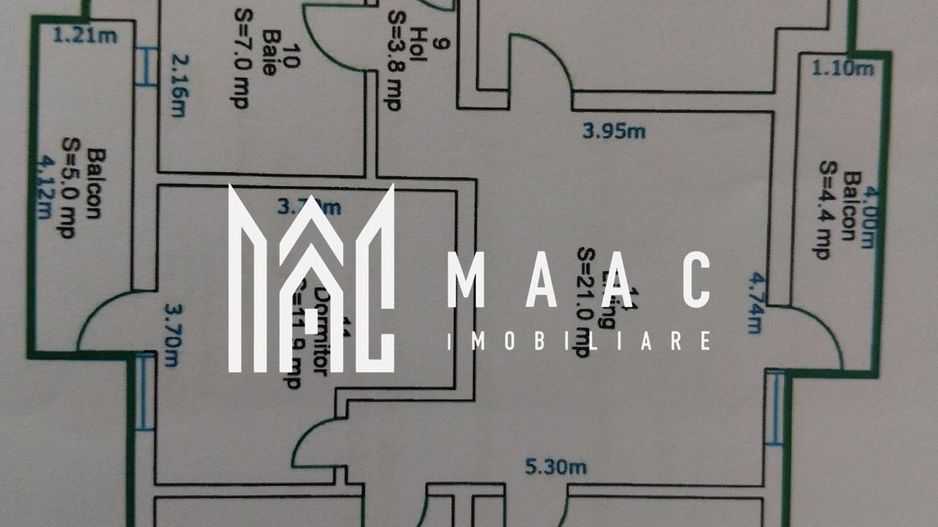 Apartament 4 camere | 82 MPU | 2 Balcoane | Mihai viteazul - Poză 1