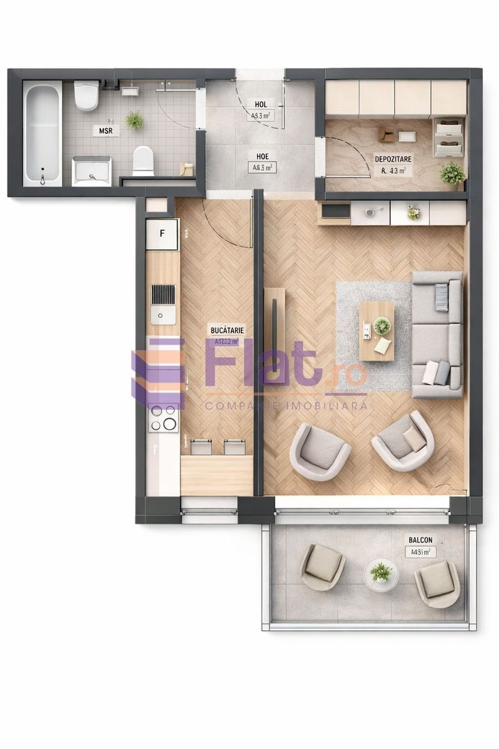 Garsoniera I Grandis Residence I Tractorul - Poză 1