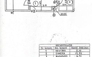 Apartament 2 camere | Rahova | 51 mp - Schiță 15