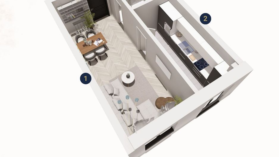 BERLIN 5 | Garsonieră cu loc de parcare | Proiect finalizat - Poză 2