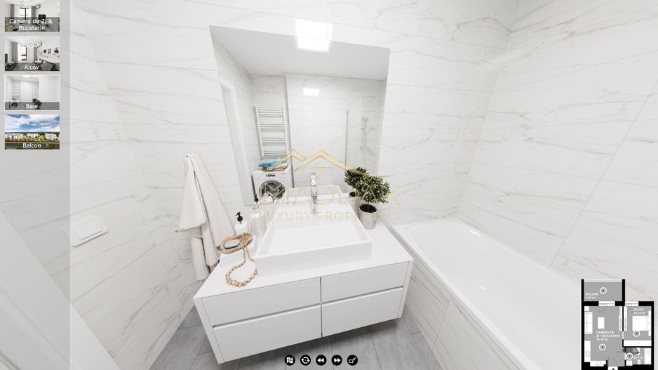 Studio Dublu *62.44mp* + Parcare // Baneasa Forest View - Poză 24