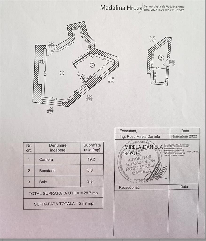 Vanzare Garsoniera Demisol Piata Victoriei - Iacob Felix Bucuresti - Schiță 10