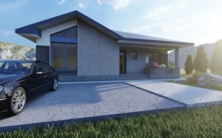 Casa un nivel cu mansarda, teren 500mp NOU - Poză 4