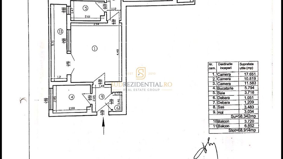 Apartament 3 camere semidecomandat, 2 balcoane, Bld Alexandru Obregia - Poză 14
