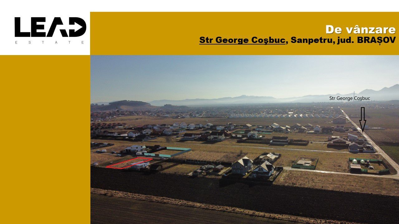 Teren construcții intravilan 500 mp Sânpetru, jud. Brașov - Poză 3