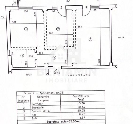 2Decomandate-65mp-Centrala-Mobilat-Utilat-Parcare-Craiovita-Penny - Schiță 10