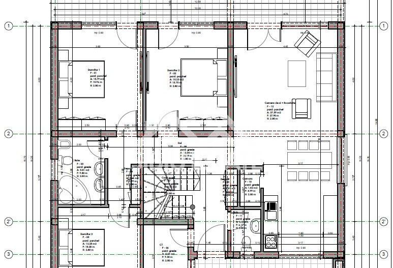 Casa un nivel cu mansarda, teren 500mp NOU - Poză 2