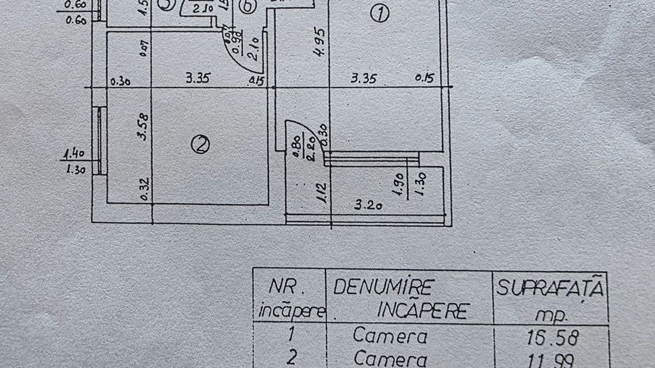 Vanzare Apartament 2 camere, etaj 6/10, balcon open-space cu bar, – Favorit - Poză 10