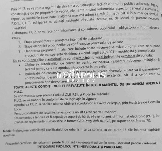 Teren BOD Intravilan 18 Euro/M2 - Poză 2