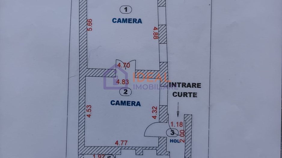 Casa cu 2 camere si pivnita mare, zona Ultracentrala - Schiță 10