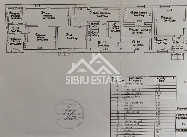 Spatiu alimentar productie patiserie, cofetarie,bucatarie profesionala - Schiță 4