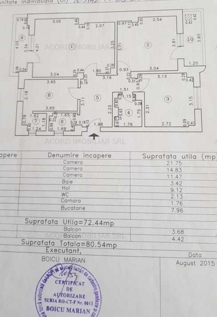 Ap 3 camere zona Dacia - Poză 4