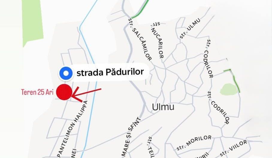 Teren pentru construcții, s. Ulmu, Ialoveni - Poză 1