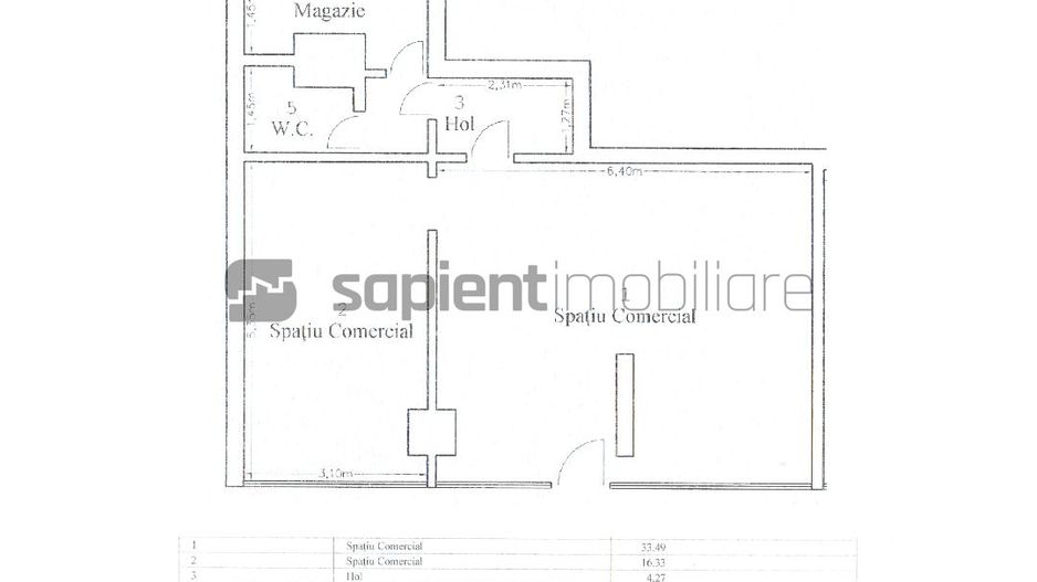 Sapient | Spatiu comercial în zona Oneștilor, Oradea - Schiță 6