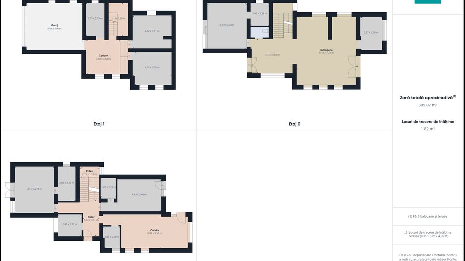 Vilă modernă pe 3 niveluri la gri în Poltura - Poză 32