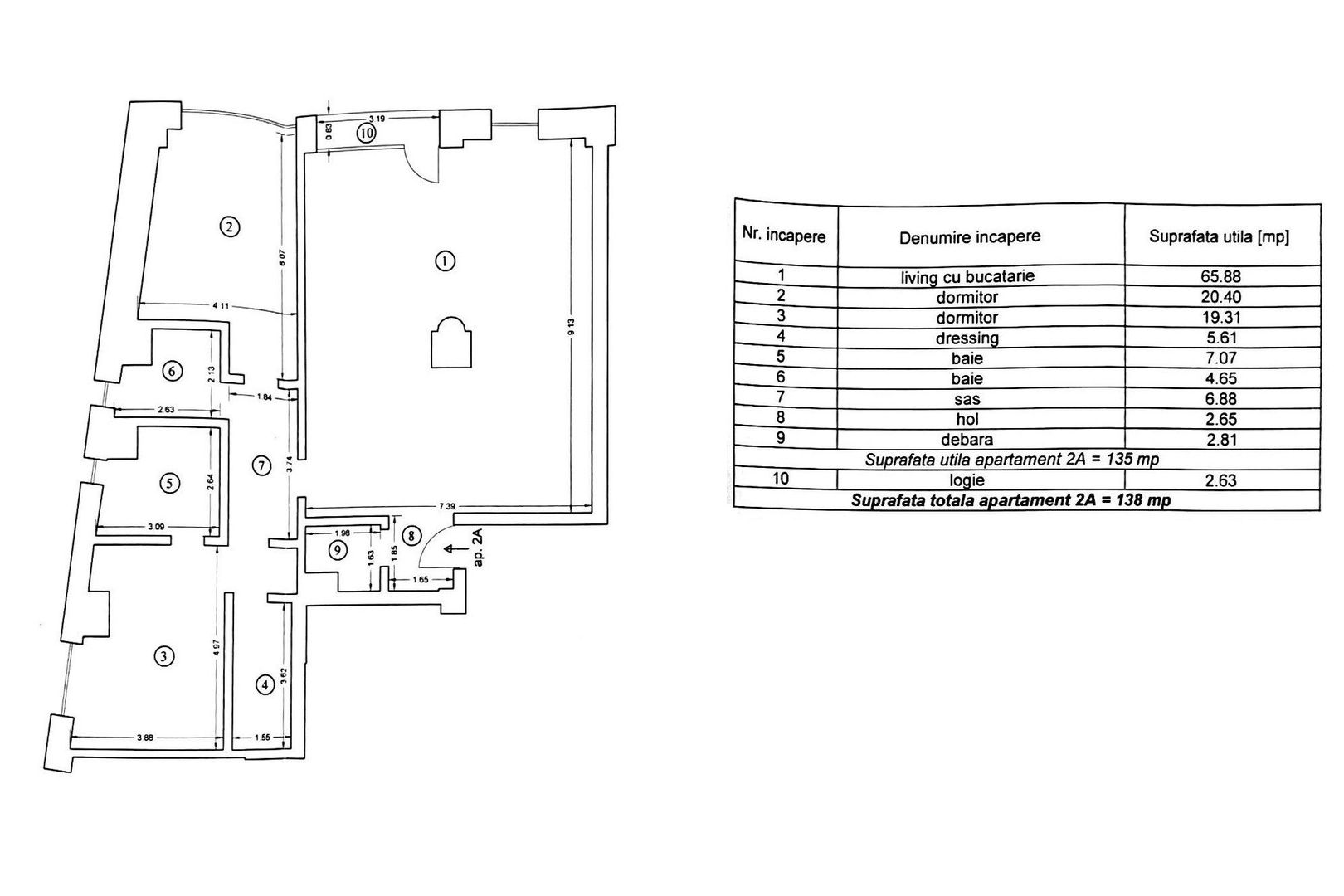 Birouri în zona Patria, Brașov - 2 locuri de parcare subterane - Schiță 12