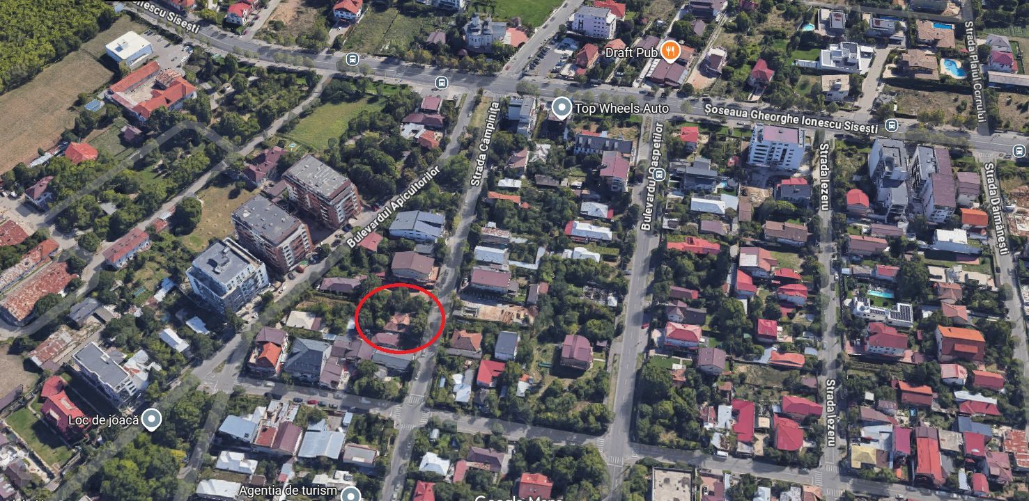 Casa demolabila cu teren 680mp deschidere 20.10ml Sisesti-Vatra Noua - Poză 1